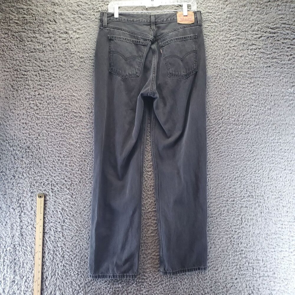 Levis Jeans Womens 29 Black Low Pro Straight 100% Cotton 5 Pockets Straight Leg